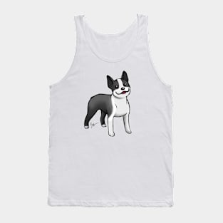 Dog - Boston Terrier - Black Tank Top